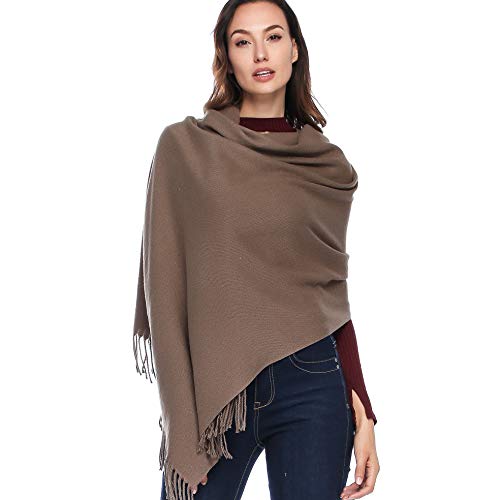 HOYAYO Extra Large Thick Pashmina Shawl Wraps - Wool Soft Winter Warm Scarves Travel Blanket for Women