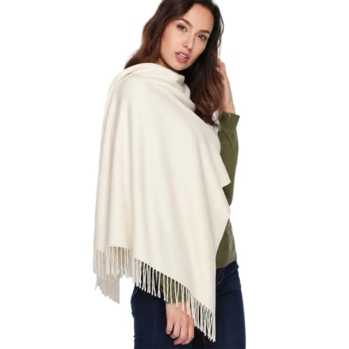 HOYAYO Extra Large Thick Pashmina Shawl Wraps - Wool Soft Winter Warm Scarves Travel Blanket for Women