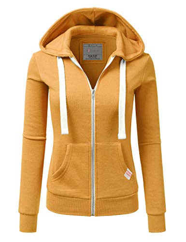 DOUBLJU Lightweight Thin Zip-Up Hoodie Jacket