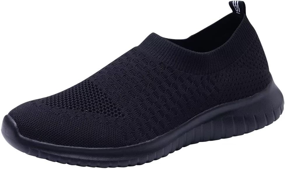 TIOSEBON Women's Athletic Walking Shoes Slip On Casual Mesh-Comfortable Tennis Workout Sneakers