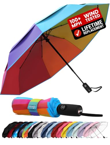 REPEL Rainbow Windproof Umbrella