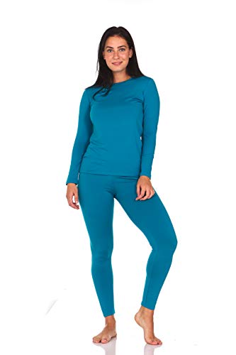 Thermajane Long Johns Thermal Underwear for Women Fleece Lined Base Layer Pajama Set Cold Weather