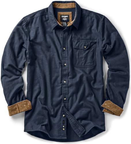 CQR Men's All Cotton Flannel Shirt