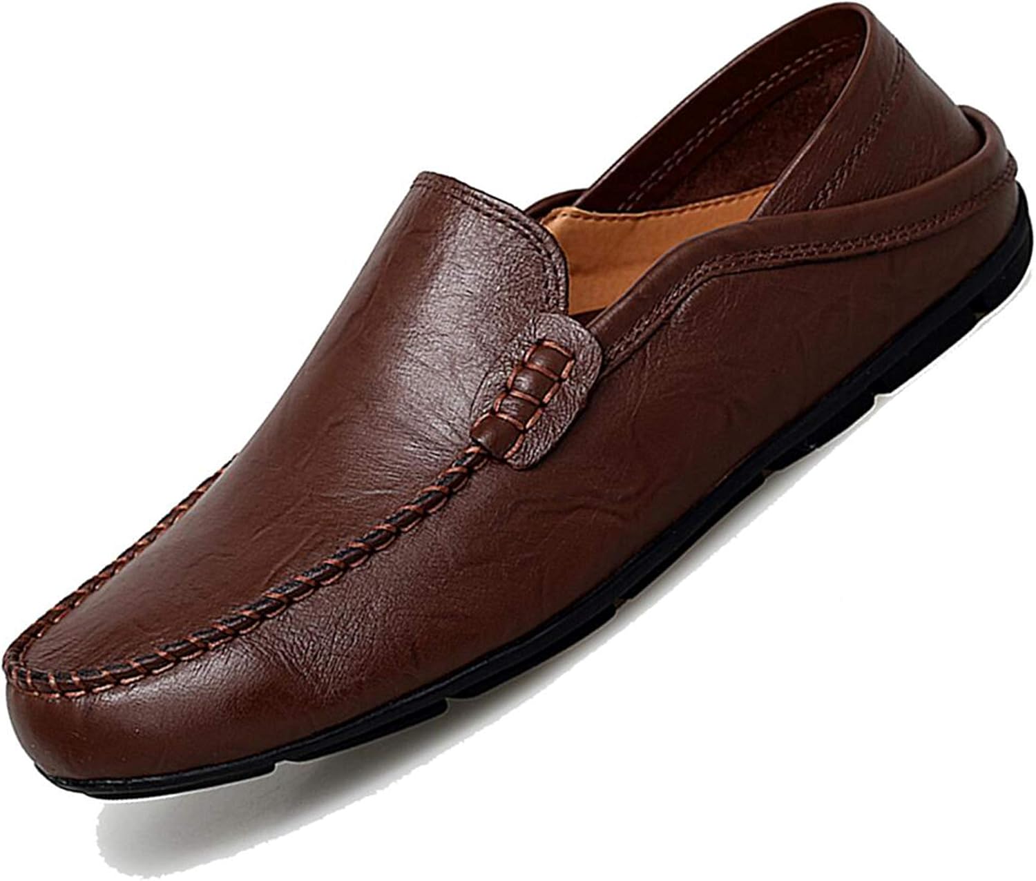Go Tour Men's Premium Genuine Leather Casual Slip on Loafers
