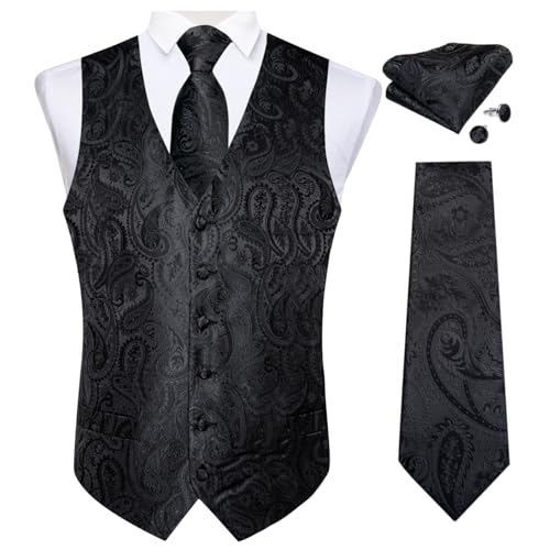 DiBanGu Paisley Vest & Tie Set