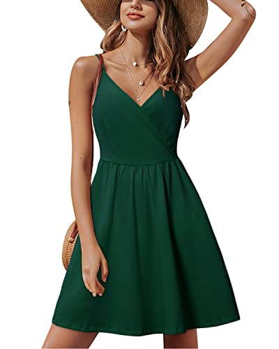 STYLEWORD Floral Wrap V Neck Midi Dress