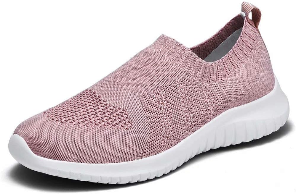 konhill Women's Slip On Sneakers Non Slip Walking Shoes Breathable Mesh Work Casual Lightweight Tennis Workout Shoes