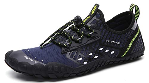 UBFEN Mens Womens Water Shoes Aqua Shoes Swim Shoes Beach Sports Quick Dry Barefoot for Boating Fishing Diving Surfing with Drainage Driving Yoga Upstream