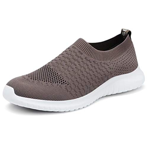 konhill Women's Slip On Sneakers Non Slip Walking Shoes Breathable Mesh Work Casual Lightweight Tennis Workout Shoes