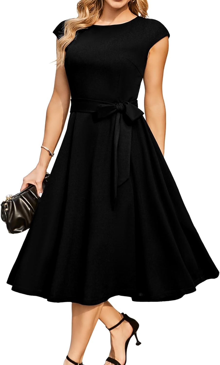 DRESSTELLS Tea-Length Cocktail Dress