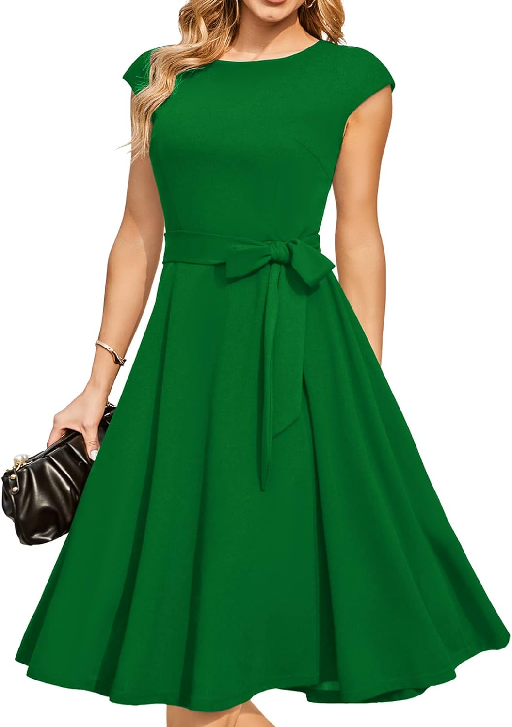 DRESSTELLS Women's Cocktail Dresses, Formal Wedding Guest Church Modest Party Prom Dress 2025