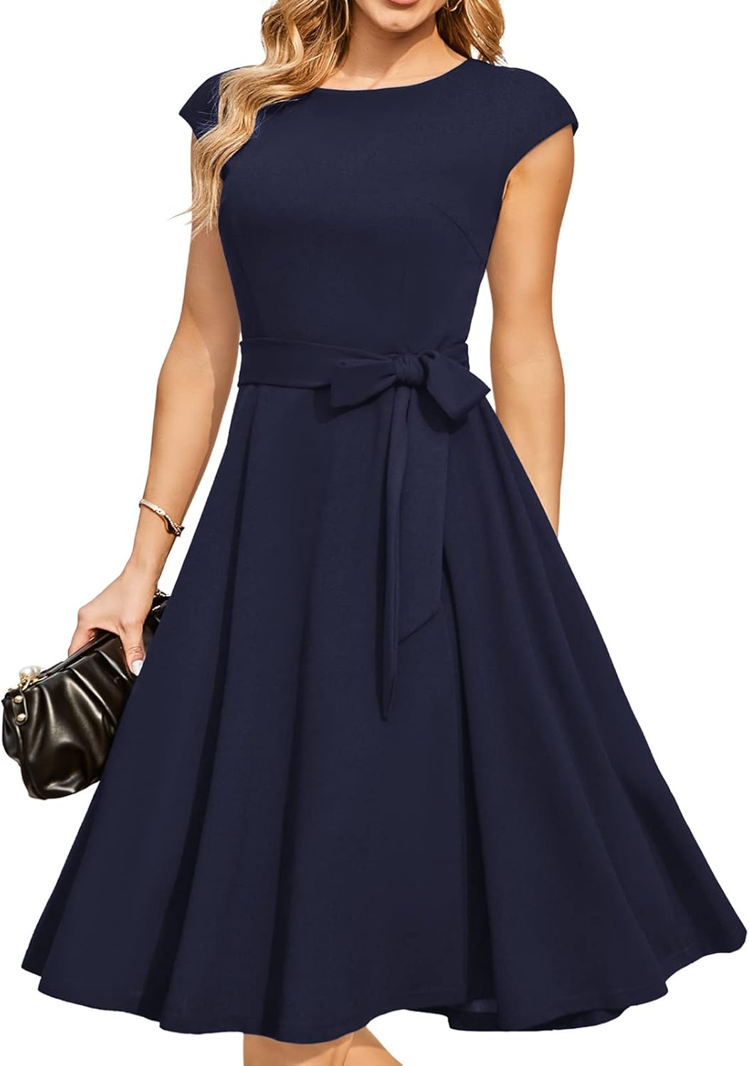 DRESSTELLS Vintage Tea-Length Dress