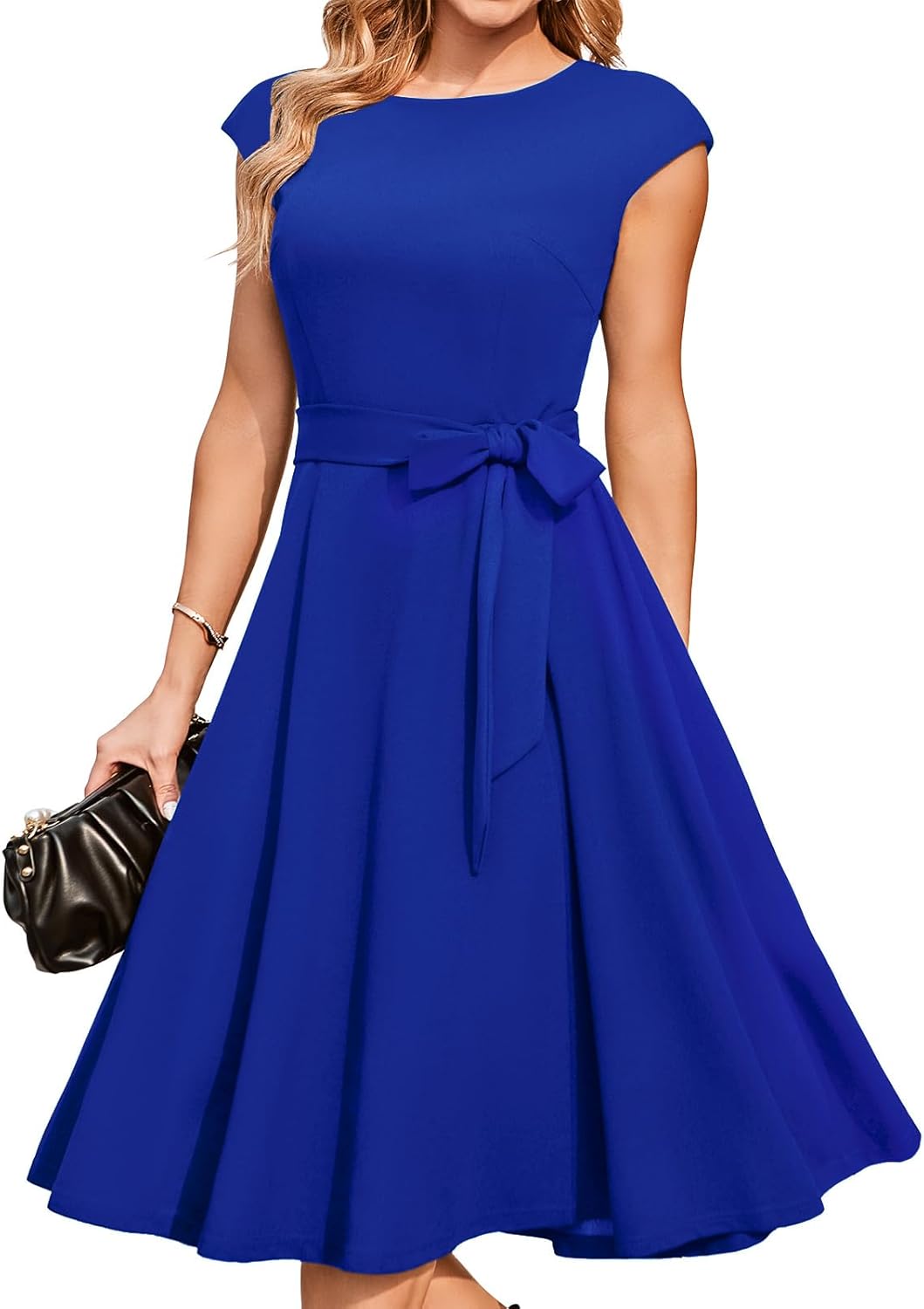 DRESSTELLS Women's Cocktail Dresses, Formal Wedding Guest Church Modest Party Prom Dress 2025