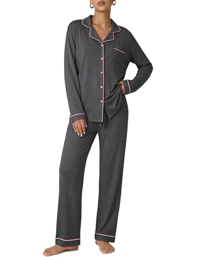 Ekouaer Button-Down Lounge Set