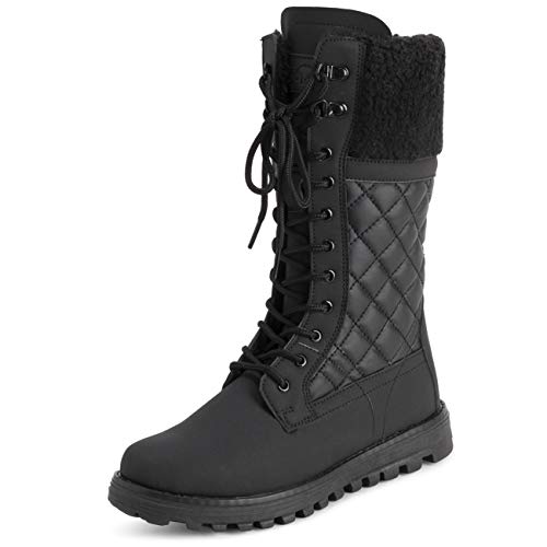 POLAR Fully Fur-Lined Rubber Sole Boots