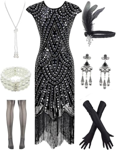 Letter Love Vintage Flapper Dress Set