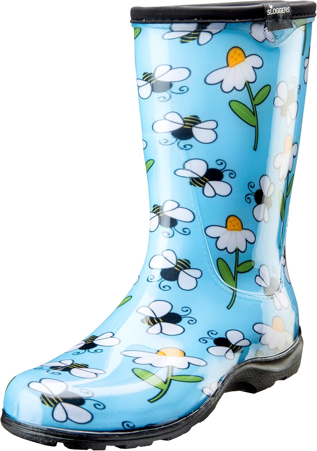 Sloggers Waterproof Garden Rain Boots for Women - Cute Mid-Calf Mud & Muck Boots with Premium Comfort Support Insole