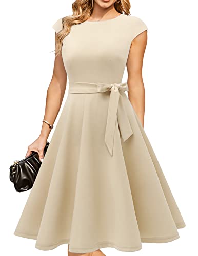 DRESSTELLS Women's Cocktail Dresses, Formal Wedding Guest Church Modest Party Prom Dress 2025