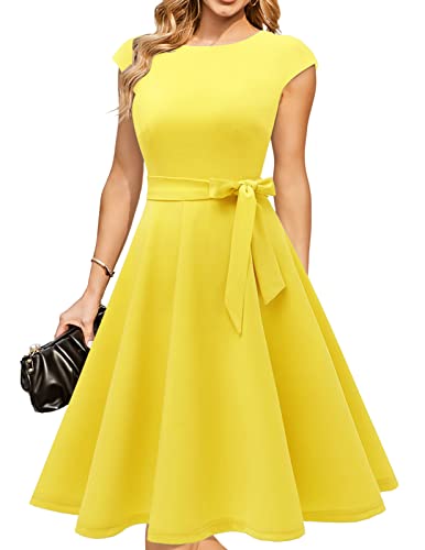 DRESSTELLS Women's Cocktail Dresses, Formal Wedding Guest Church Modest Graduation Party Prom Dress 2025