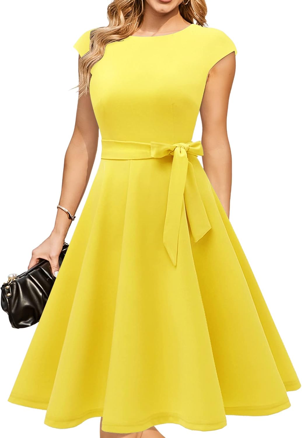 DRESSTELLS Women's Cocktail Dresses, Formal Wedding Guest Church Modest Party Prom Dress 2025
