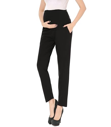 Alina Mae Maternity Work Over-The-Belly Pants