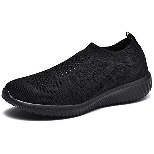 LANCROP Women's Sock Walking Shoes - Comfortable Mesh Slip on Easy Sneakers