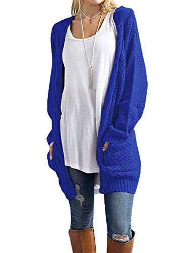 GRECERELLE Loose Open Front Cable Cardigan