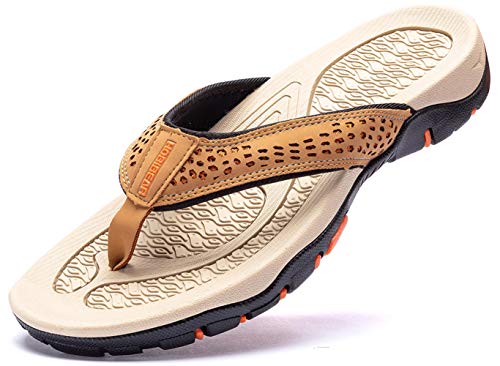 GUBARUN Mens Sport Flip Flops Comfort Casual Thong Sandals Outdoor