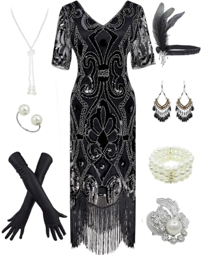 Women's 1920s Gatsby Flapper Dress
