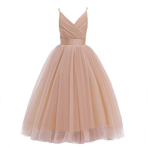 Glamulice Flower Girls Tulle Dress (Gold)