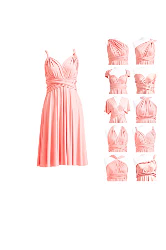 Short Infinity Bridesmaid Dresses Convertible Wrap Midi Multiway Dress