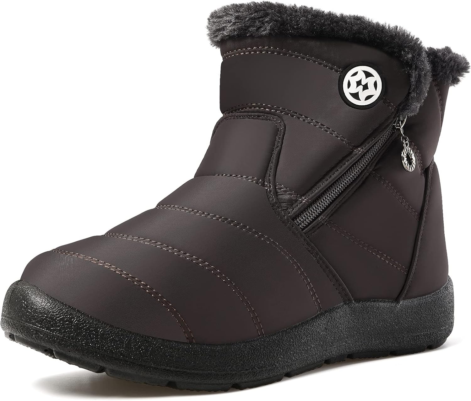 Hsyooes Fur-Lined Waterproof Boot