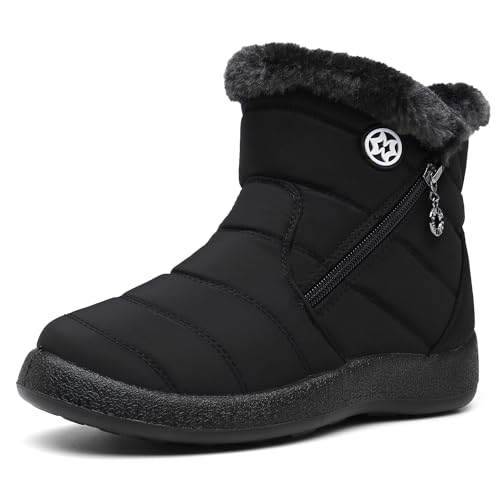 Hsyooes Fur-Lined Snow Boot