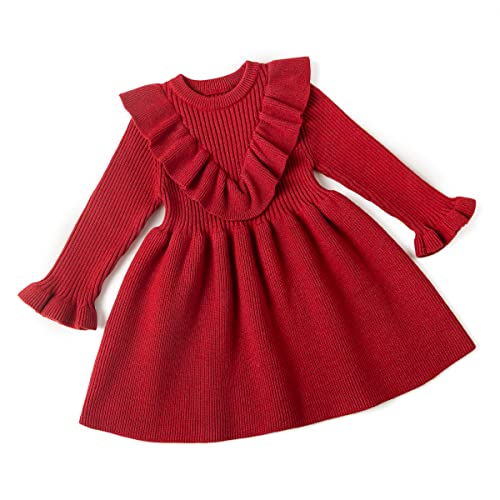 Curipeer Toddler Girls Sweater Dress