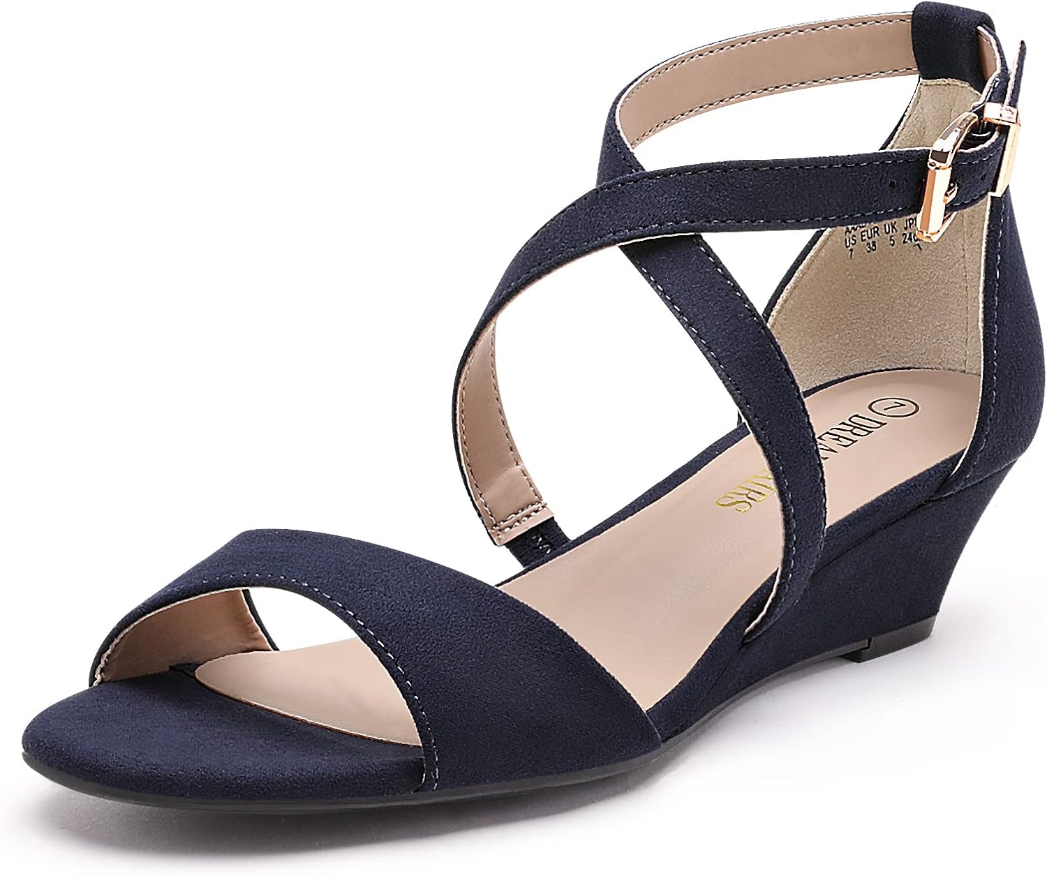 DREAM PAIRS Low Wedge Sandals