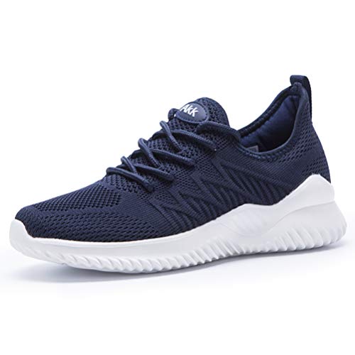 Akk Womens Walking Tennis Shoes - Slip On Memory Foam Lightweight Casual Sneakers for Gym Work Travel Workout
