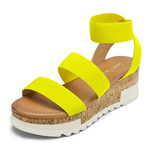 DREAM PAIRS Ankle Strap Flatform Wedges
