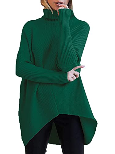 ANRABESS Oversized Turtleneck Batwing