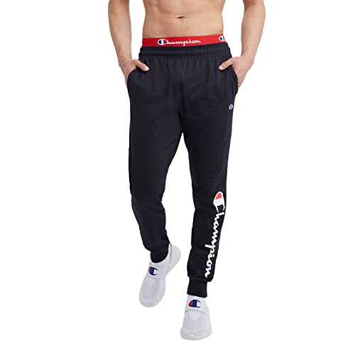 Champion Men's Joggers, Everyday Cotton, Lightweight Lounge Knit Pants for Men, 31"