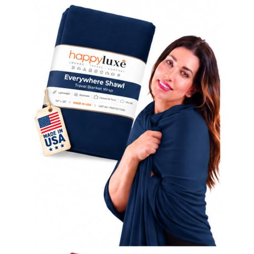 Happyluxe Travel Shawl Wraps for Women - 68x35in Wrap
