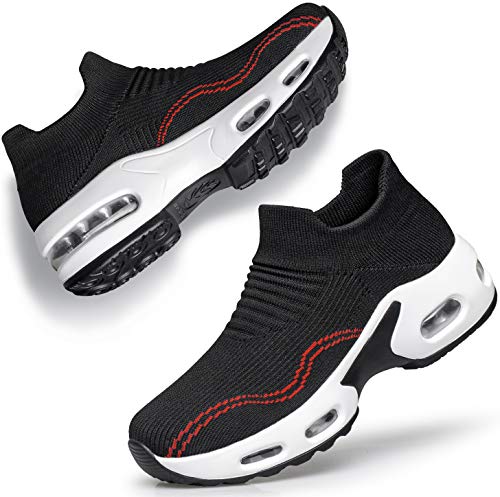 DOUSSPRT Womens Walking Shoes Slip on Sock Sneakers