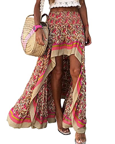 BTFBM Floral High-Waist Maxi
