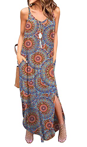 GRECERELLE Women's Summer Casual Loose Dress (Maxi with Pocket)