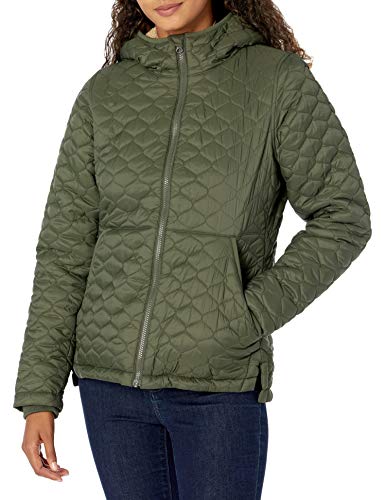 Amazon Essentials womens Lightweight Quilted Full-Zip Water-Resistant Sherpa-Lined Hooded Puffer Jacket
