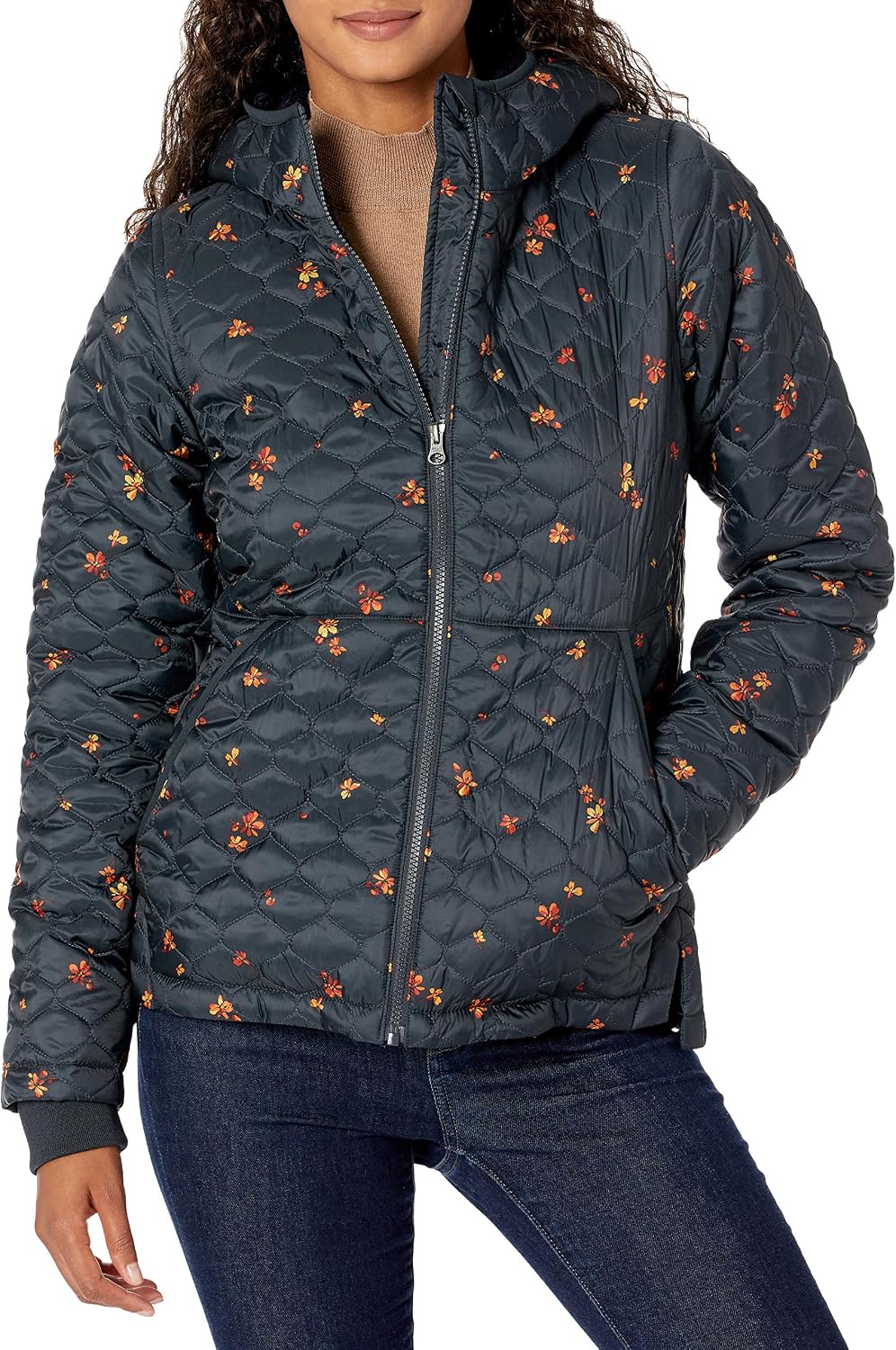 Amazon Essentials womens Lightweight Quilted Full-Zip Water-Resistant Sherpa-Lined Hooded Puffer Jacket