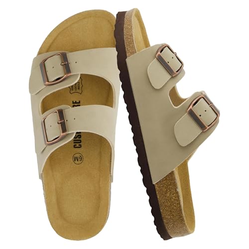 CUSHIONAIRE Lane Cork Footbed Sandals