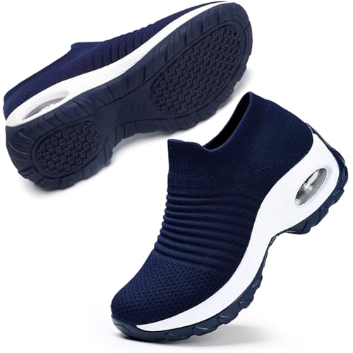 STQ Walking Shoes Women Slip on Sneakers