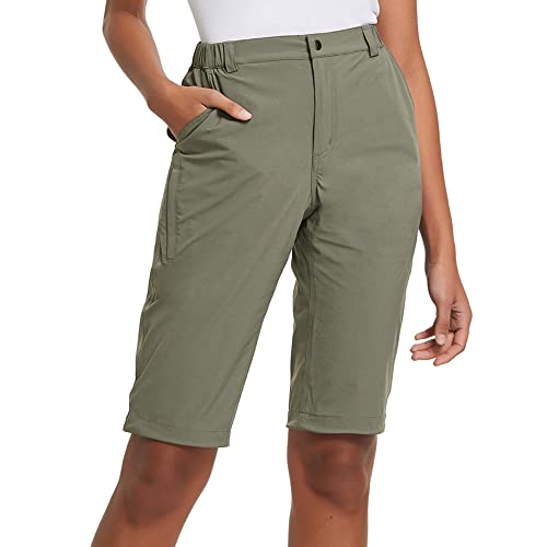 baleaf Women's Bermuda Knee Length Long Shorts