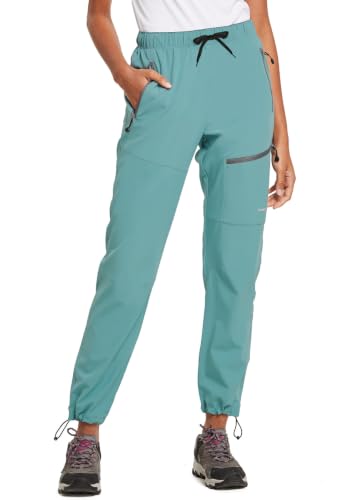 baleaf Women's Hiking Pants Quick Dry Lightweight Water Resistant Elastic Waist Cargo Pants for All Seasons