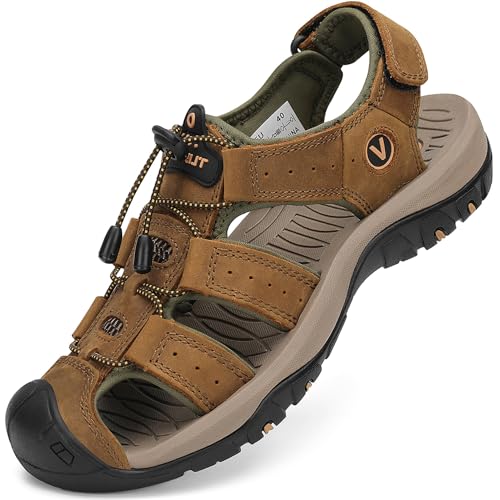 FLARUT Men's Closed‑Toe Sport Sandal